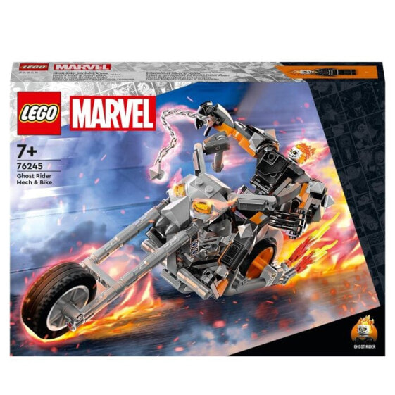 Конструктор Lego Ghost Rider с байком и мехом, пластиковый, Marvel, детям 7+ лет