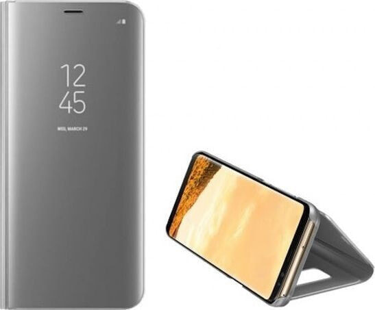 Чехол для смартфона Samsung Galaxy S20 Ultra G988, сребристый, смотрит-через Etui Clear View.