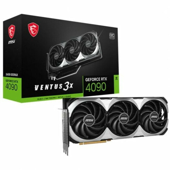 Графическая карта MSI GEFORCE RTX 4090 VENTUS 3X E 24G OC 24 GB GDDR6 NVIDIA GeForce RTX 4090