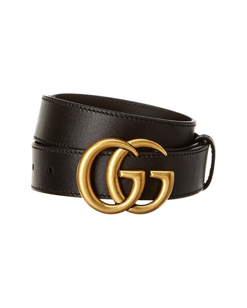 Gucci Interlocking G Buckle Leather Belt Men's