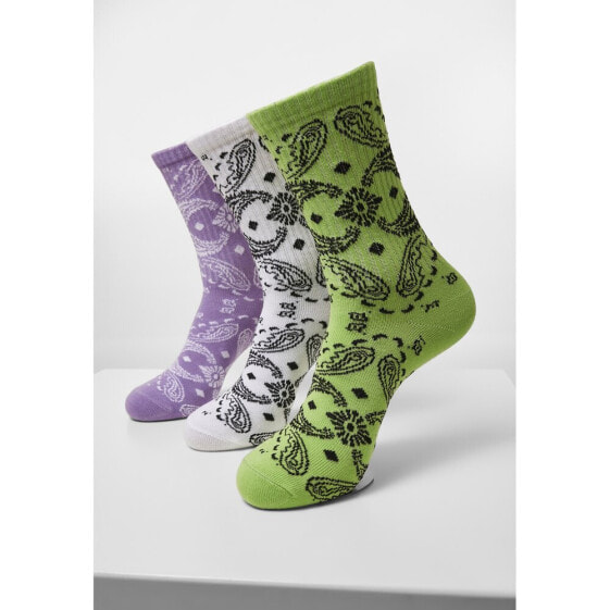 URBAN CLASSICS Motif Bandana socks 3 pairs