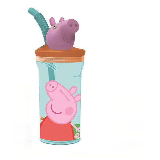 STOR Glass With 3D Peppa Pig Core 360ml Figurine