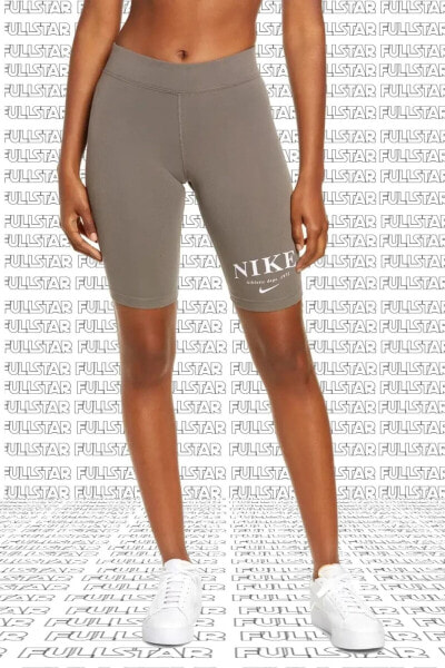 Women's Mid Rise Bike Shorts Vizon Kahveregi Biker Şort Tayt