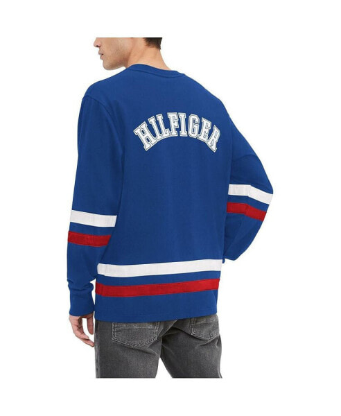 Men's Royal New York Rangers Nolan Long Sleeve T-shirt