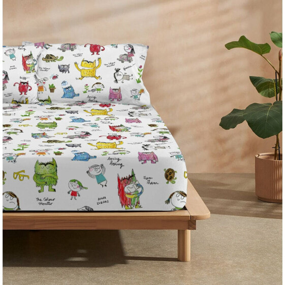 Fitted bottom sheet Decolores Nens Multicolour 90 x 200 cm