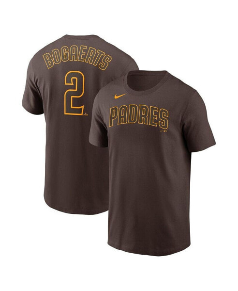 Men's Xander Bogaerts Brown San Diego Padres Name and Number T-shirt