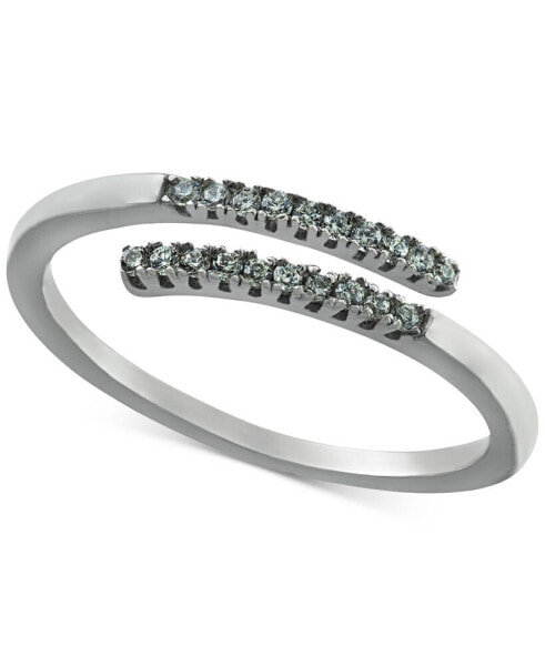 Cubic Zirconia Bypass Ring in Sterling Silver, Created for Macy's