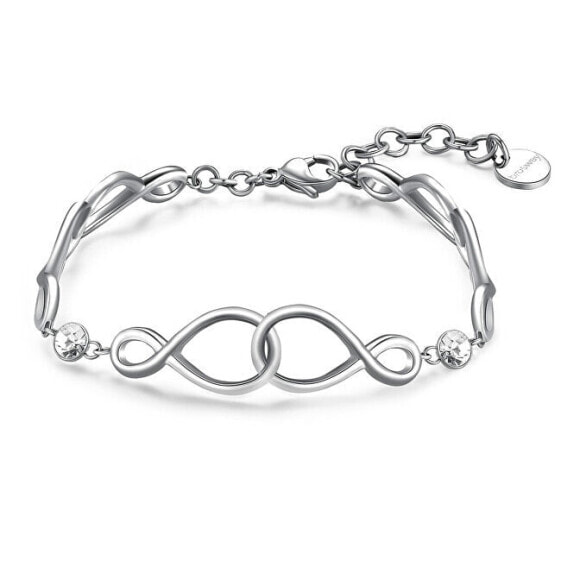 Stylish steel bracelet Infinity Ribbon BBN25