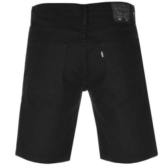 Levi's 502 Men's Classic Taper Hemmed Shorts Black 0035