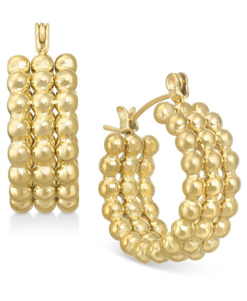 Серьги Lola Ade Gold-Plated Triple-Row Beaded