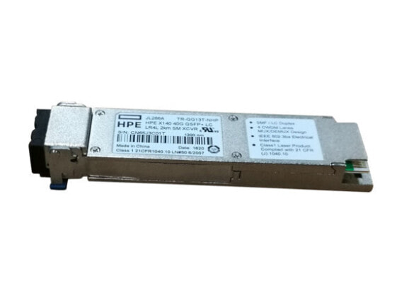 HPE X140 40G QSFP+ LC LR4L 2km SM - Fiber optic - 40000 Mbit/s - QSFP+ - LC - LR4 - 2000 m