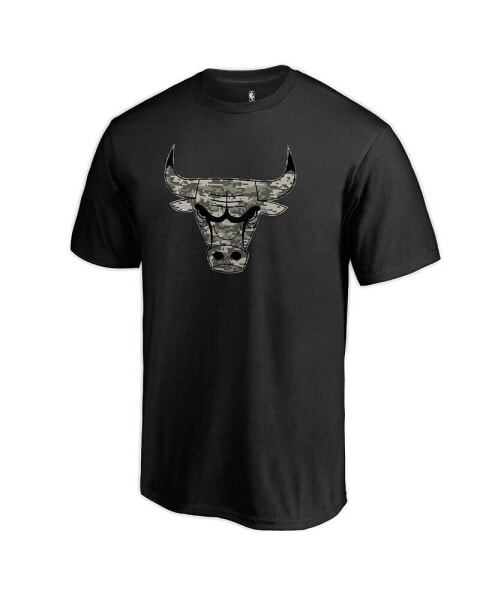 Men's Black Chicago Bulls Cloak Camo T-shirt