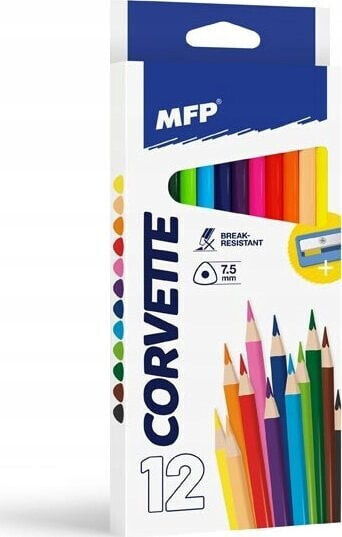 MFP paper kredki M 12 trójkątne z temperówką 6330510