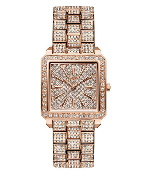 Women's Cristal 18k Rose Gold-plated Stainless Steel Watch, 28mm