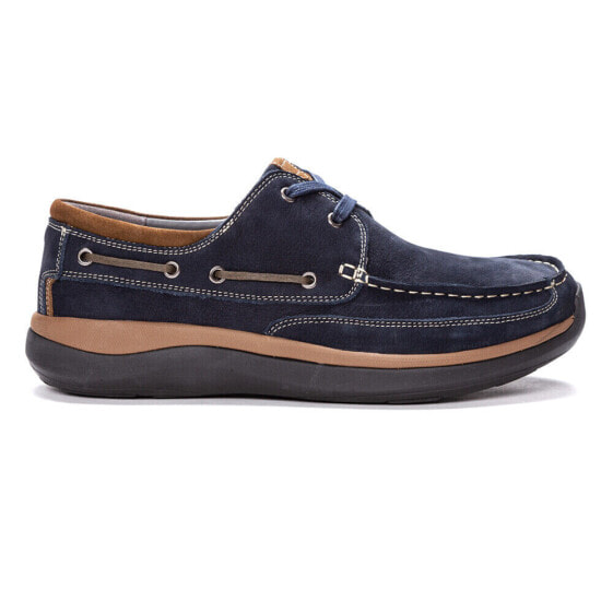 Propet Pomeroy Boat Mens Blue Casual Shoes MCA082SNVY