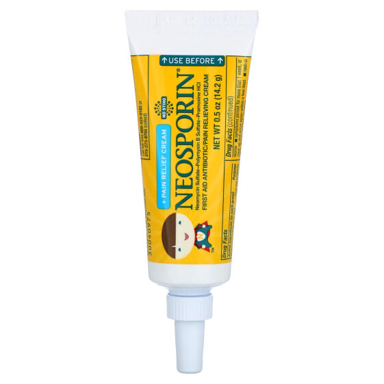 Neosporin, +Pain Relief, обезболивающий крем, для детей от 2 лет, 14,2 г (0,5 унции)