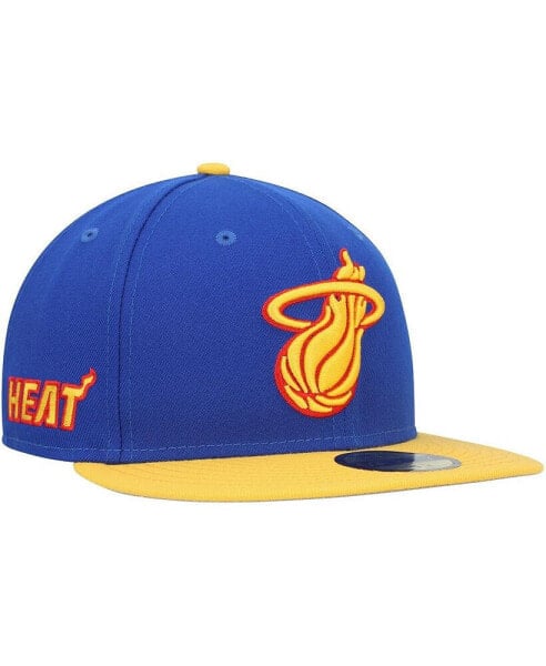 Головной убор New Era мужской синий Miami Heat с боковым патчем 59FIFTY.