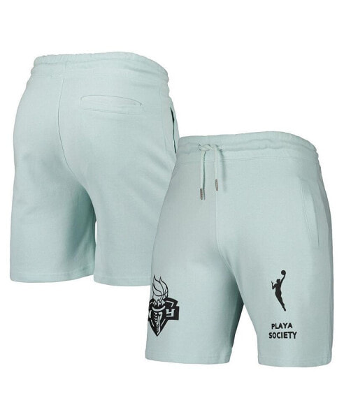 Men's and Women's Seafoam Green New York Liberty Legacy Logo Shorts