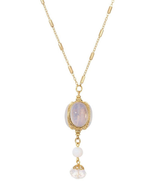 Opal Spinner Drop Necklace