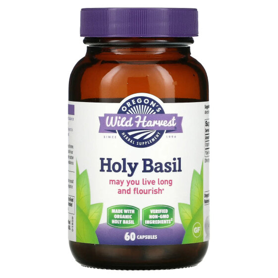 Травяные капсулы Oregon's Wild Harvest Holy Basil, 60 штук