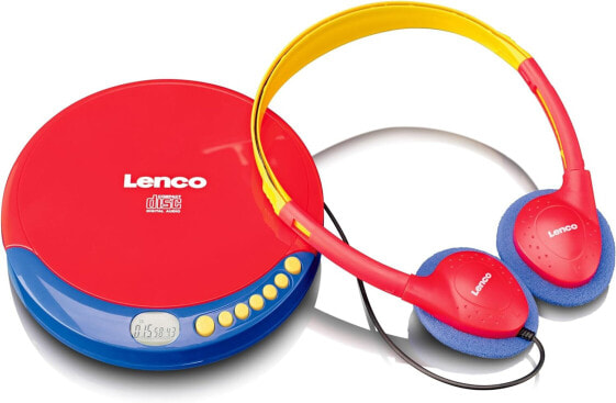 Lenco CD Portable CD Player Walkman Discman with Headphones and Micro USB Charging Cable