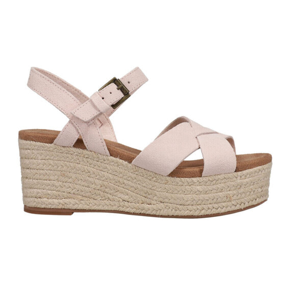 TOMS Willow Wedge Womens Beige Casual Sandals 10018253T