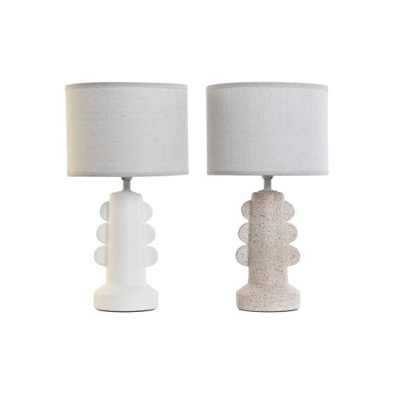 Настольная лампа Home ESPRIT Белый Бежевый Керамика 40 W 220 V 23 x 23 x 41 cm (2 штук)