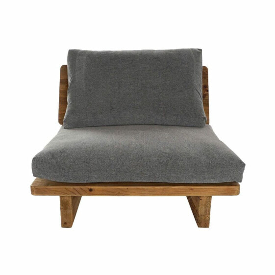 Sofa DKD Home Decor Brown Grey Polyester Cotton Wood Pinewood (95 x 88 x 75 cm)