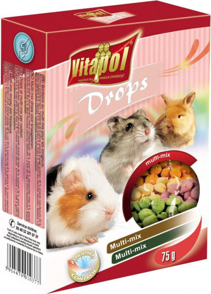 Vitapol DROPSY DLA GRYZONI MIX 75g