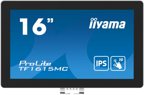 Iiyama ProLite TF1615MC-B1 - 39.6 cm (15.6") - 1920 x 1080 pixels - Full HD - 25 ms - Black