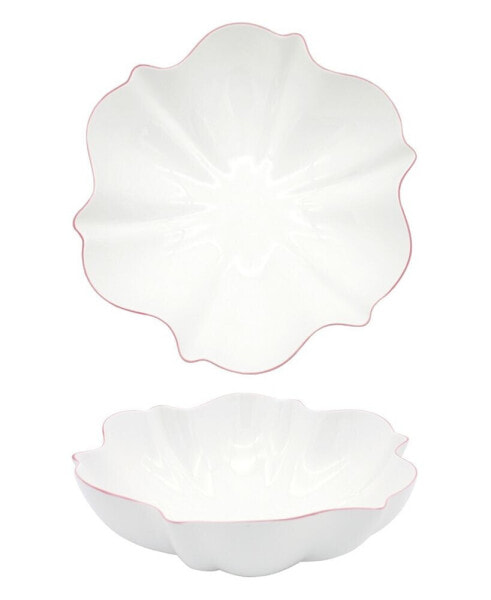 Amelie Roseate Rim Serving Bowl