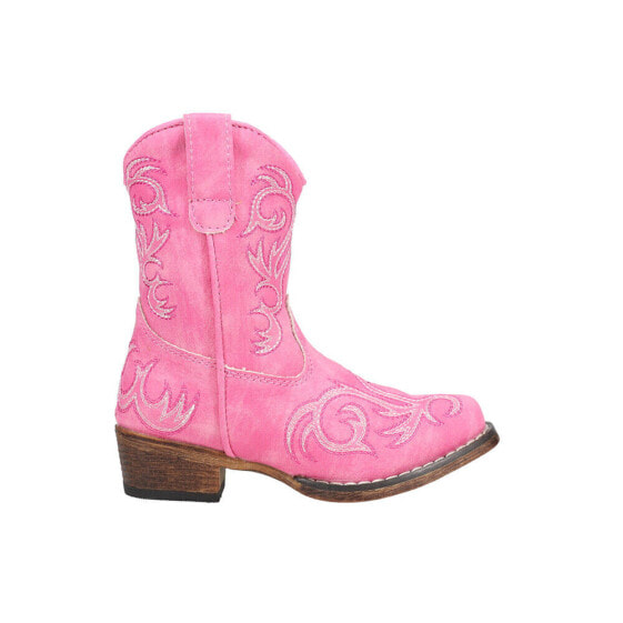 Roper Riley Round Toe Cowboy Toddler Girls Pink Casual Boots 09-017-1566-2422