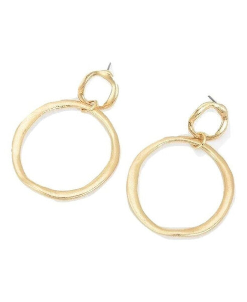 Серьги Hollywood Sensation Double Hoop Dangle