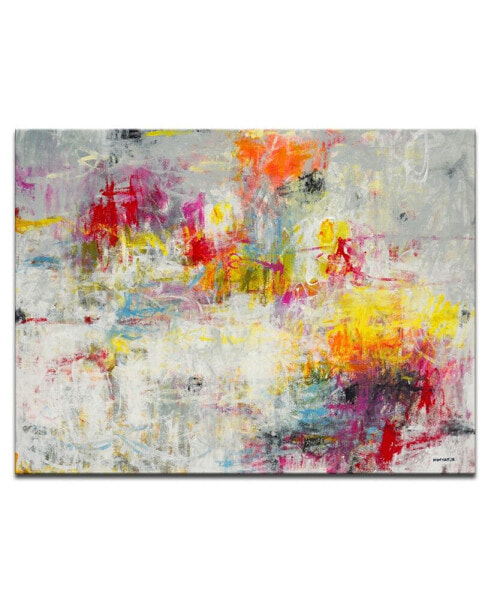 'Tie Dye' Colorful Abstract Canvas Wall Art, 20x30"
