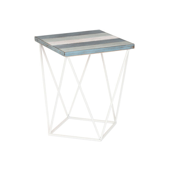 Side table DKD Home Decor Sky blue Natural Wood Metal 40 x 40 x 51 cm