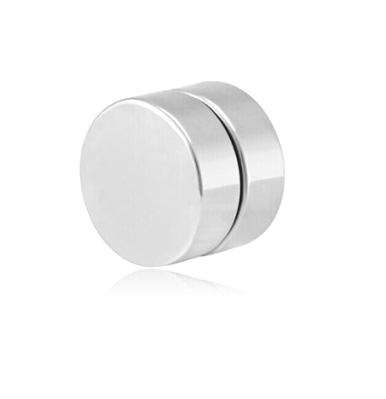 Steel magnetic single earring 2in1 (stone, mini brooch) VSE6018S-PET