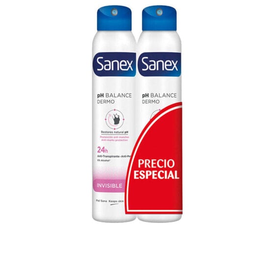 Дезодорант Sanex DERMO INVISIBLE VAPO LOT 2 x 200 мл