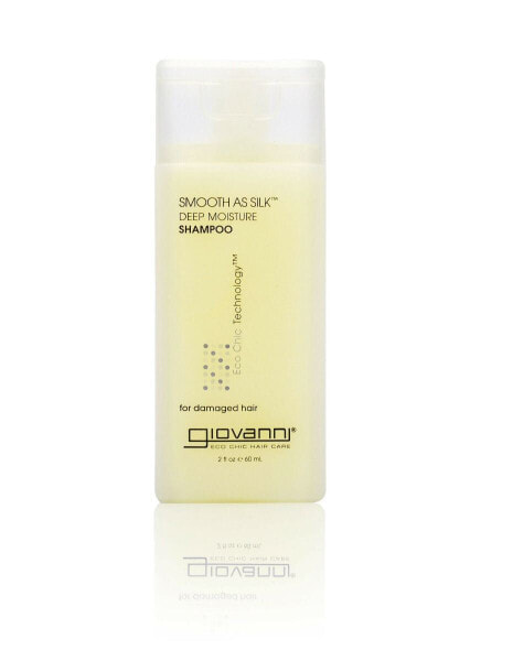 Giovanni, Smooth As Silk, шампунь для интенсивного увлажнения, для поврежденных волос, 60 мл (2 жидк. унции)