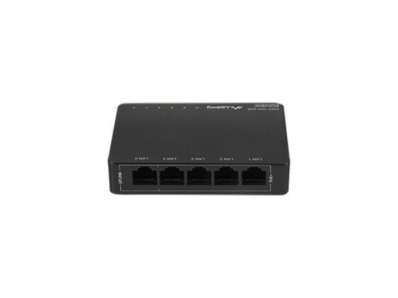 Lanberg DSP3-1005-60W - Unmanaged - Gigabit Ethernet (10/100/1000) - Full duplex - Power over Ethernet (PoE) - Wall mountable