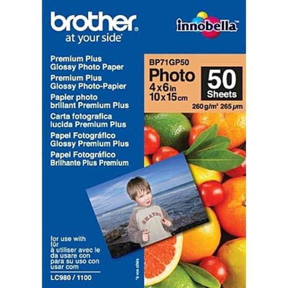 Глянцевая фотобумага Brother BP71GP50 10 x 15 cm 50 Листья (50 штук)