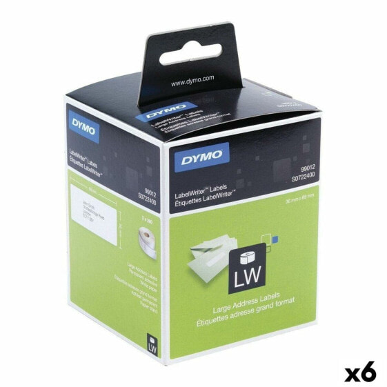 Printer Labels Dymo 99012 LabelWriter™ 36 x 89 mm White Black