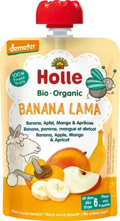 Quetschie Banana Lama, Banane, Apfel, Mango & Aprikose ab 6 Monaten, 100 g