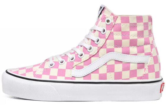 Розовые женские кроссовки Vans SK8 HI Checkerboard Tapered VN0A4U16XHV