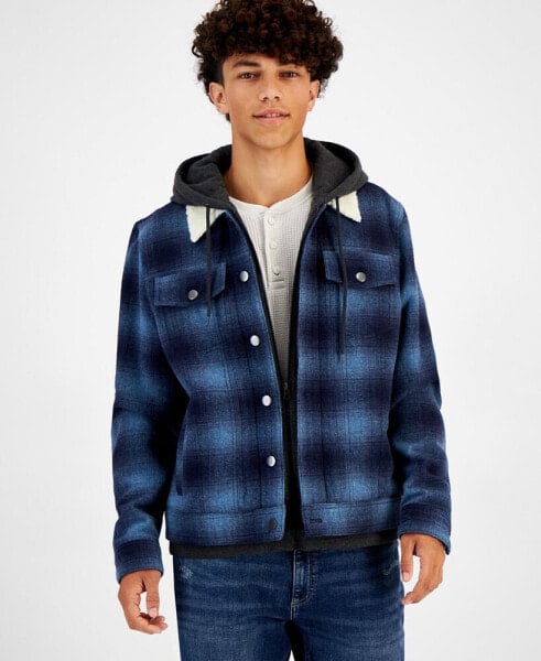 Men's Bib Trucker Jacket, Created for Macy's