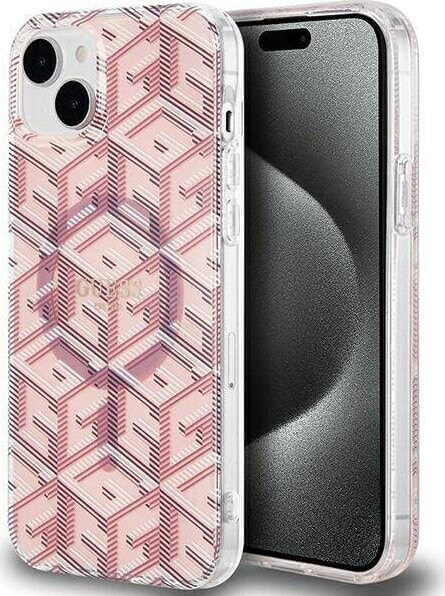 Guess GUESS GUHMP15MHGCUSTGP IPHONE 15 PLUS / 14 PLUS 6.7" RÓŻOWY/PINK HARDCASE IML GCUBE MAGSAFE standard