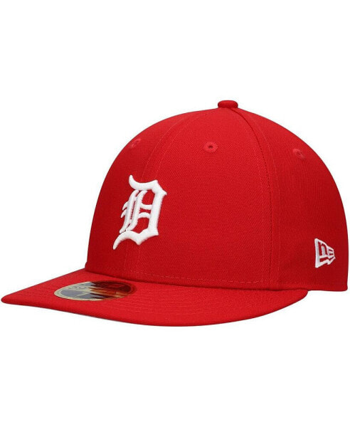 Men's Scarlet Detroit Tigers Low Profile 59FIFTY Fitted Hat
