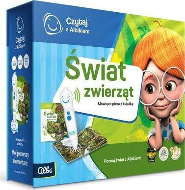 Albi Czytaj z Albikiem Zestaw Pióro + Świat zwierząt