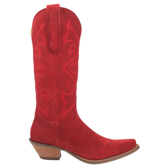 Dingo Out West Snip Toe Cowboy Womens Red Casual Boots DI920-600
