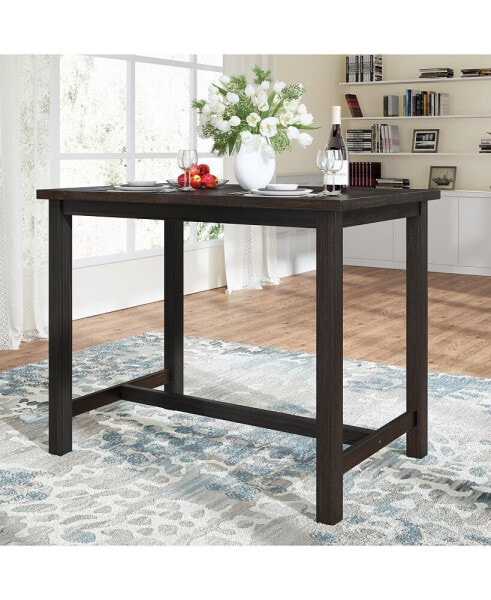 Стол для кухни Simplie Fun Rustic Wooden Counter Height Dining Table, Espresso