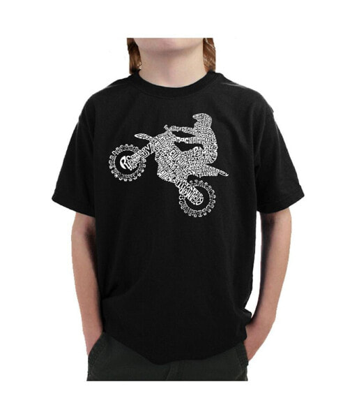 Big Boy's Word Art T-shirt - Freestyle Motocross - FMX